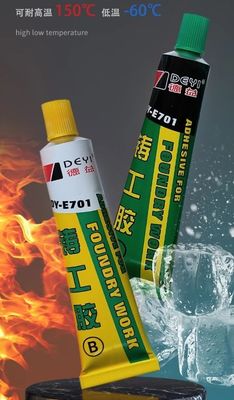 Adesivo de fundición de 100 ml y 65 ml para la reparación de agujeros de arena, grietas y patrones en moldes metálicos