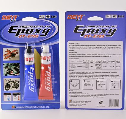 DEYI-E705 Tiempo de curación de 3 horas 5 kg Resistencia a altas temperaturas Adhesivo estructural epoxi AB