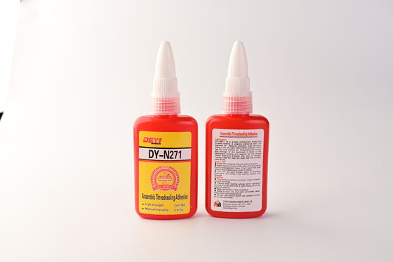 Adhesivo rosado de alta resistencia para tornillos anaeróbicos ideal para fijación mecánica industrial y tareas de montaje