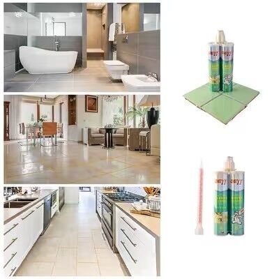Glutas de azulejos epoxi brillantes y fáciles de limpiar DEYI DY-E716 adhesivo de alta resistencia de dos partes para cocina y baño