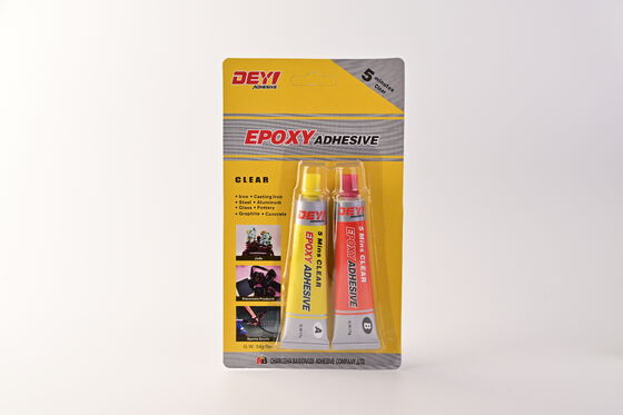 DEYI DY-E501 Pegamento AB epoxi transparente de alta resistencia | Adhesivo de curado rápido en 5 minutos para metal, plástico y cerámica