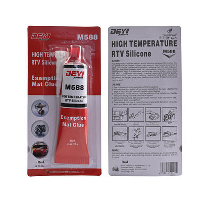 M588 Fabricante de juntas RTV neutrales de alta temperatura en rojo para el sellado industrial