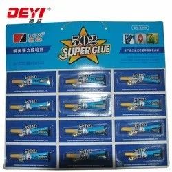 12pcs 3g 502 Super pegamento adhesivo de resistencia industrial para varias superficies
