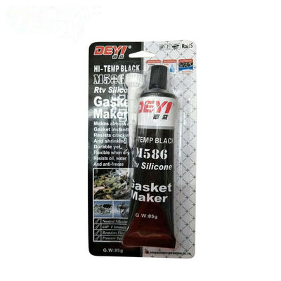 Aplicaciones industriales 85g Black Temp RTV Fabricante de junta adhesiva de sellador de silicona