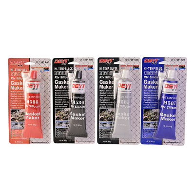 Aplicaciones industriales 85g Black Temp RTV Fabricante de junta adhesiva de sellador de silicona