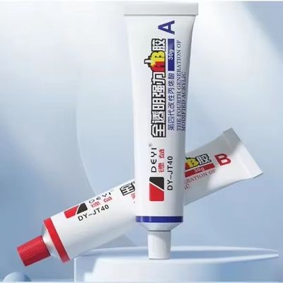 Material principal acrílico cristalino AB adhesivo para una fuerte adhesión al PVC
