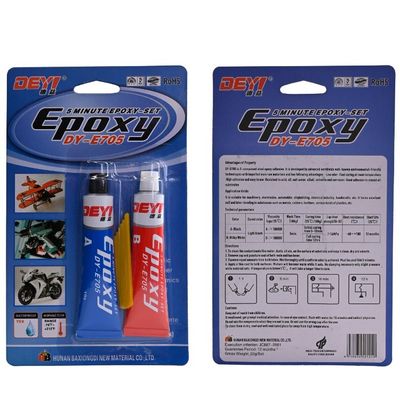 DY-E705 de curado rápido 5 min Resina epoxi/adhesivo epoxi pegamento de metal para la industria