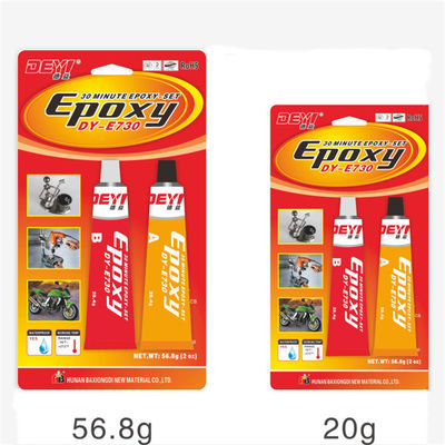 Adesivo epoxi certificado RoHS para hardware y motocicleta Tiempo de curado completo de 24 horas