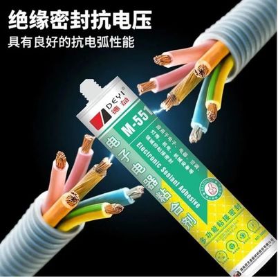 Adesivo de sellador electrónico de PVC negro y transparente de grado profesional