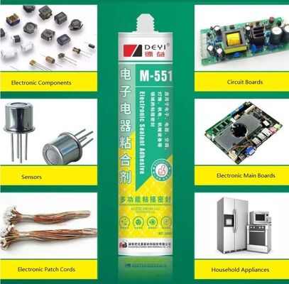 Adesivo de sellador electrónico de PVC negro y transparente de grado profesional
