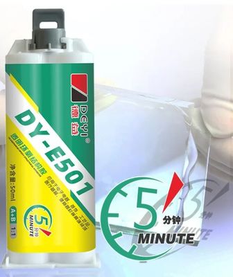 Resistencia a la alta temperatura adhesivo de resina epoxi clara 5 min Tiempo de curado rápido para industrial