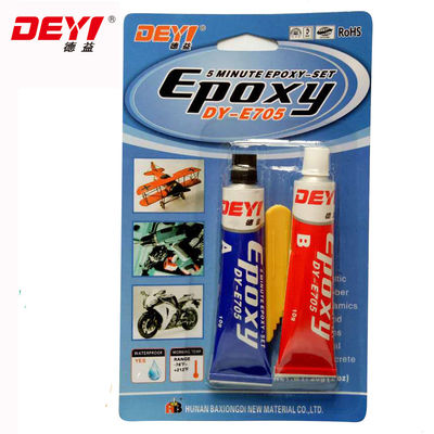 Pegamento epoxi AB de curado rápido de alta resistencia para metal, vidrio y plásticos. Impermeable, resistente a los ácidos