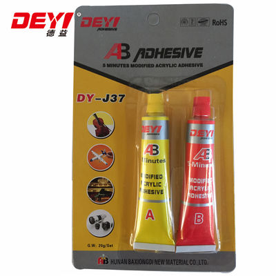 Modified Acrylic AB Adhesive Epoxy AB Glue with Quick Cure at 25°C High Shear Strength ≥25Mpa and 1:1 Mixing Ratio