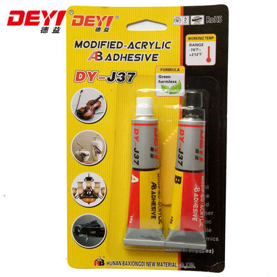 High Strength Acrylic AB Adhesive with Quick Cure at 25°C and Shear Strength ≥20 Mpa for Temperature Range -60°C to +100°C