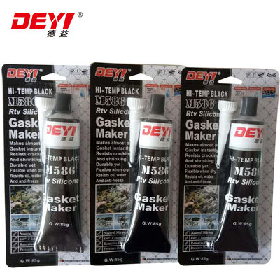 High Temperature 343°C (650F) Silicone Sealant - Corrosion Resistant RTV Gasket Maker with Quick Curing 15-20 Minutes