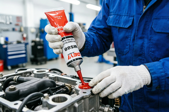 Sellador rojo para fabricante de juntas RTV neutro de alta temperatura M588 de grado industrial para aplicaciones de sellado efectivas y duraderas
