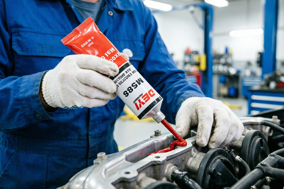Sellador rojo para fabricante de juntas RTV neutro de alta temperatura M588 de grado industrial para aplicaciones de sellado efectivas y duraderas
