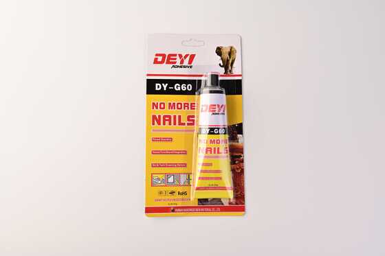 Adhesivo de construcción flexible e impermeable DEYI DY-G60 fuerte adhesivo sin más clavos pegamento para espejos y paneles de pared