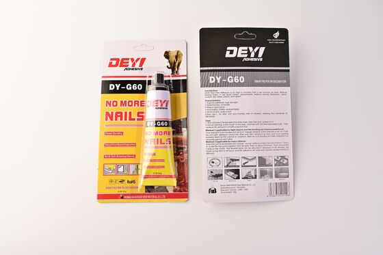 Adhesivo de construcción flexible e impermeable DEYI DY-G60 fuerte adhesivo sin más clavos pegamento para espejos y paneles de pared