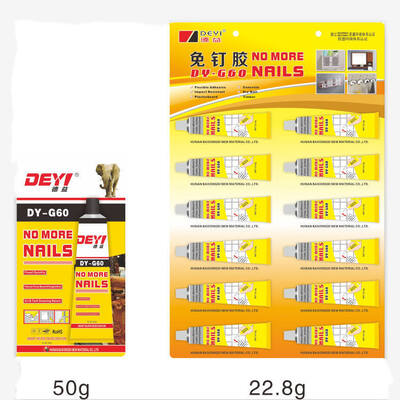 Adhesivo de construcción flexible e impermeable DEYI DY-G60 fuerte adhesivo sin más clavos pegamento para espejos y paneles de pared