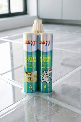 Glutas de azulejos epoxi brillantes y fáciles de limpiar DEYI DY-E716 adhesivo de alta resistencia de dos partes para cocina y baño