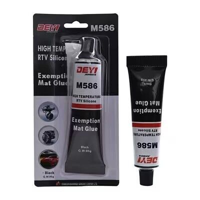 DEYI M586 Fabricante de juntas RTV industrial de alta temperatura | Sellador negro resistente al aceite para juntas de motores y tuberías Fabricante