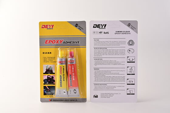 DEYI DY-E501 Pegamento AB epoxi transparente de alta resistencia | Adhesivo de curado rápido en 5 minutos para metal, plástico y cerámica