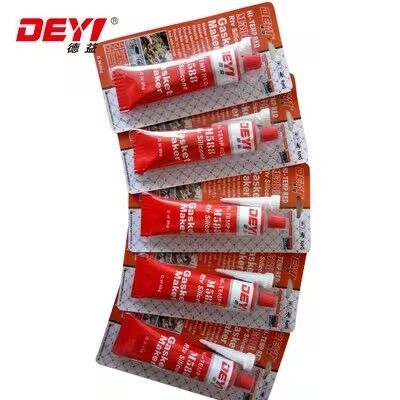 Rojo RTV Fabricante de junta de silicona de alta temperatura... sellador de bridas para automóviles e industriales.