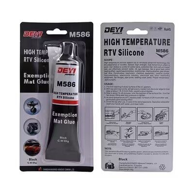 RTV negro de silicona sellador adhesivo fabricante de juntas de alta temperatura para equipos industriales