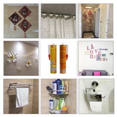 SBS adhesivo libre de uñas de alta resistencia pegamento metálico sellador de construcción para cocina y baño
