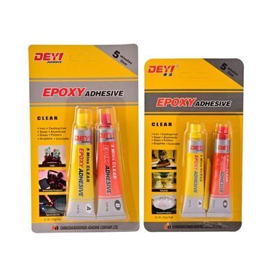 Fast Curing Clear Syringe Epoxy Resin AB Glue High Strength Waterproof Adhesive For Ceramic Wood Craft And Toy Making Repair