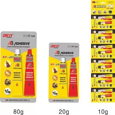 5 Min Curado Rápido Adhesivo Acrílico Modificado AB adesivo de alta resistencia para la construcción pegamento estructural
